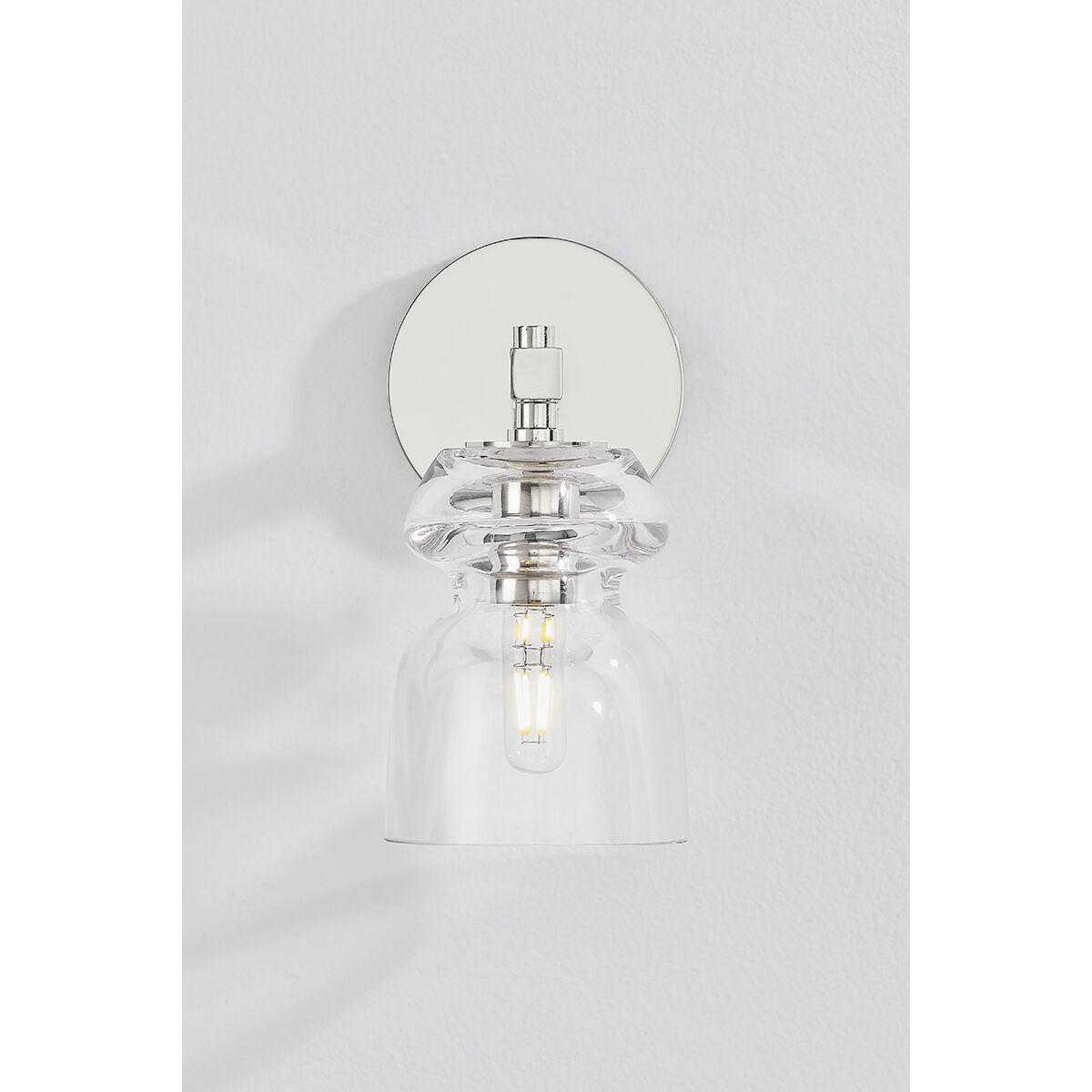 Trey 1 Light 4.75 inch Polished Nickel Wall Sconce Wall Light